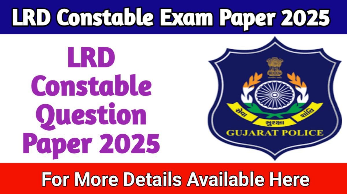 LRD Constable Question Paper 2025 PDF